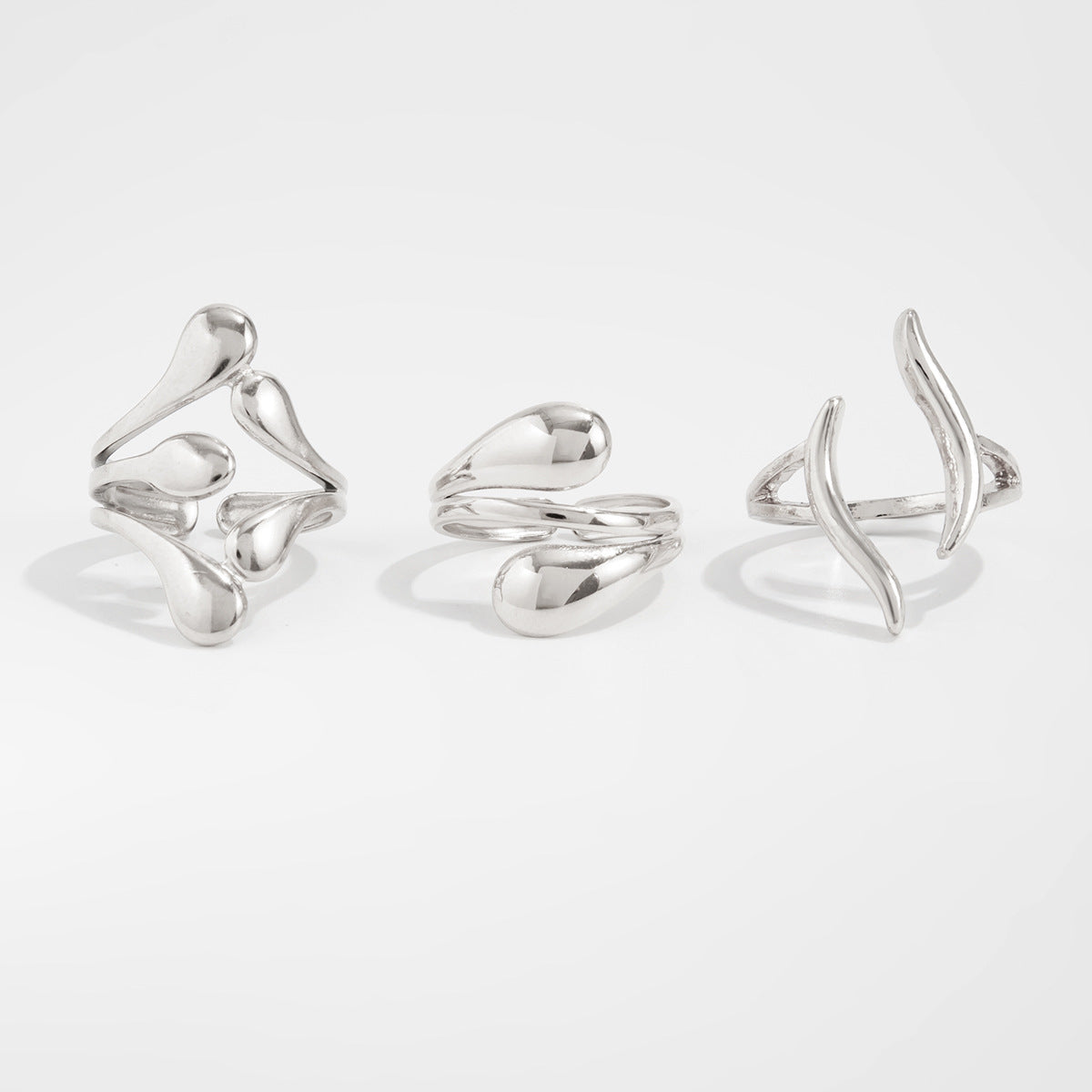 Annalicia Geometric Pearl Ring - Style 6300 - White K [PRNBOVW4]