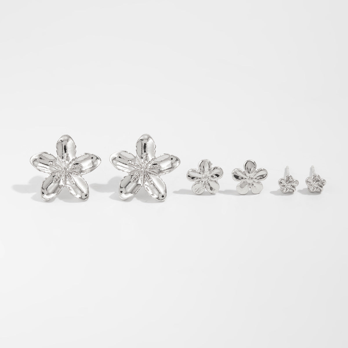 Jamila Delicate Floral Jewelry Set - Silver [9WNIXSTT]