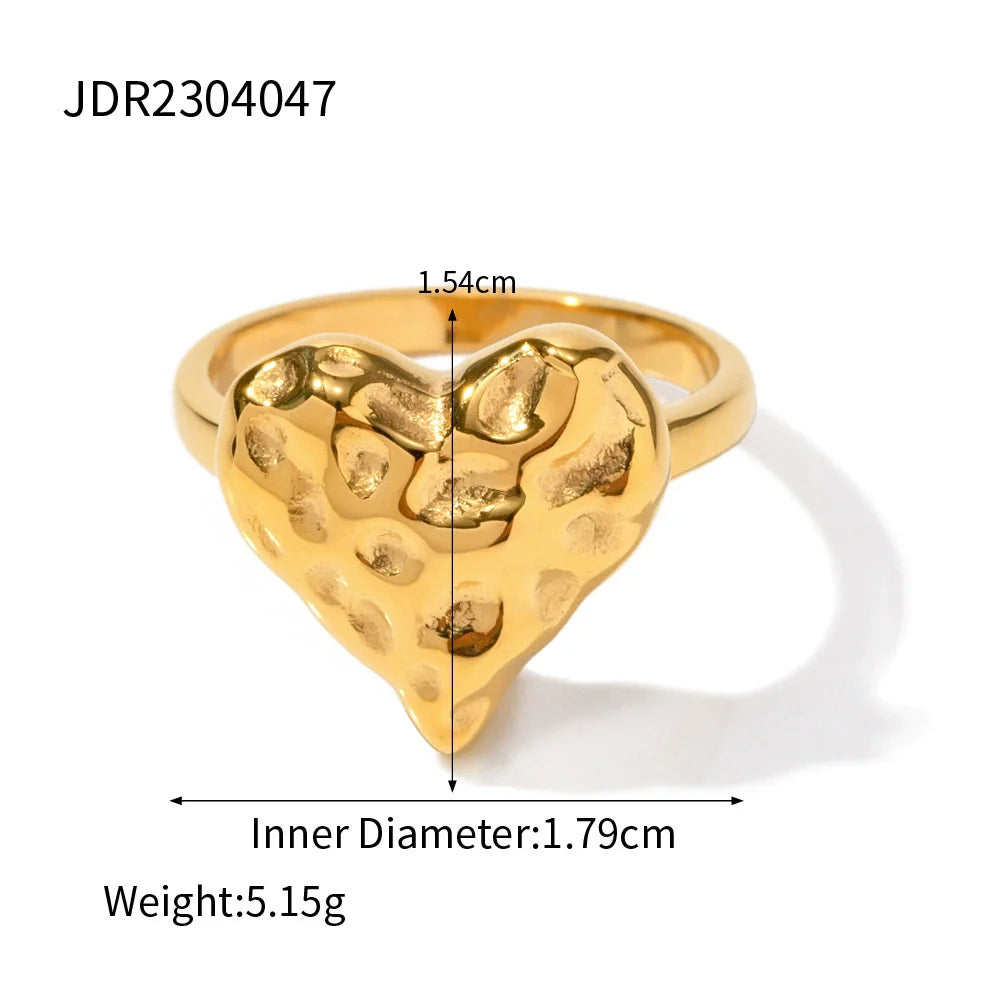 Cheyanne French Lava Heart Ring - JDR2304047