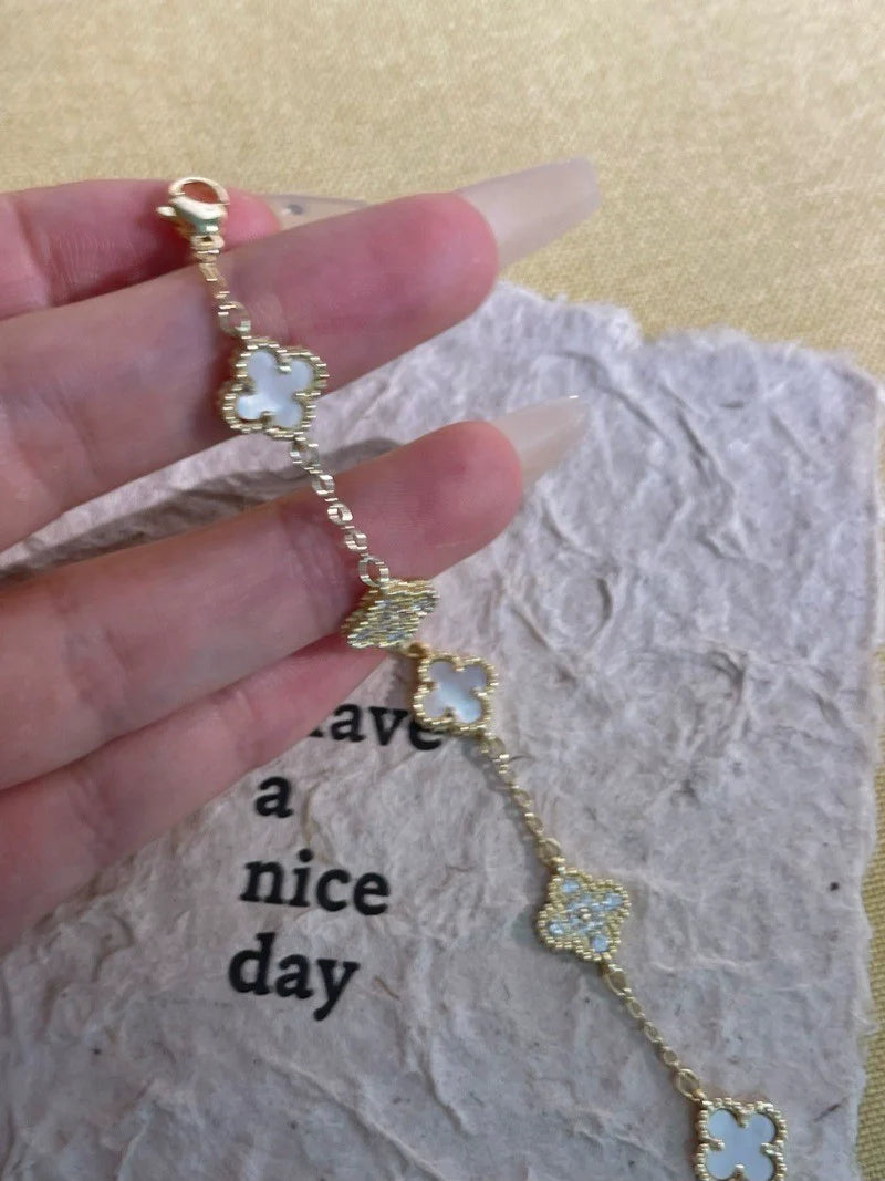 Mahina Stackable Bracelets - Four-Leaf Clover Bracelet