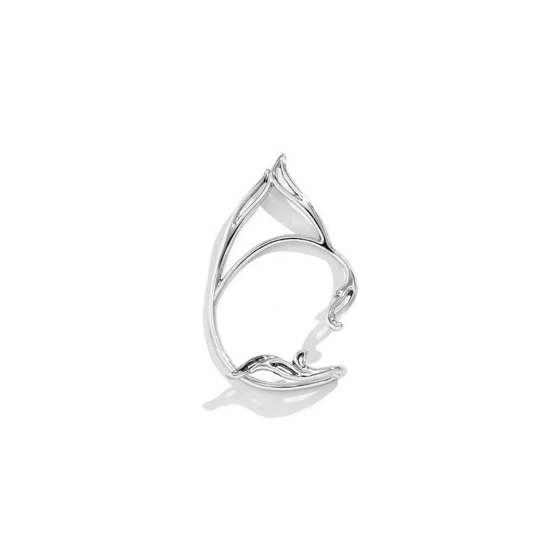 Ximenna Cat Ear Ear Cuff - Right Ear Silver