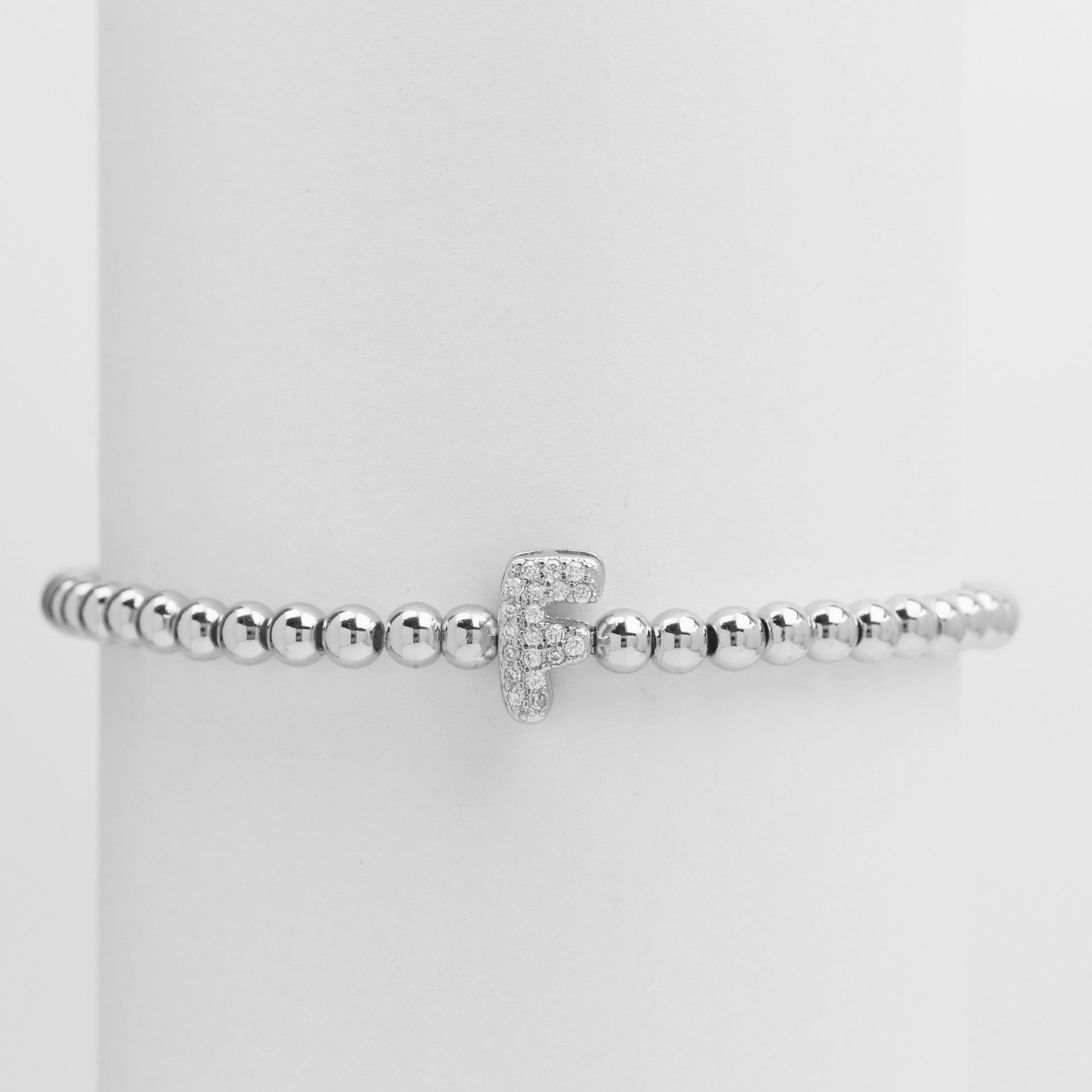 Aloni Bubble Letter Bracelet - Silver F [DCAP874G]