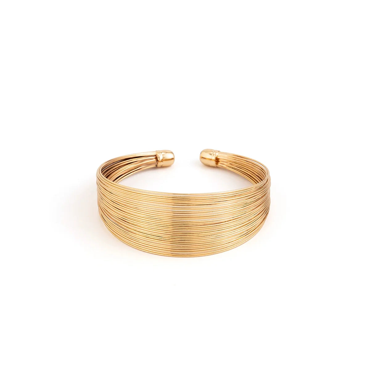 Veronica Layered Metal Bracelet - Gold
