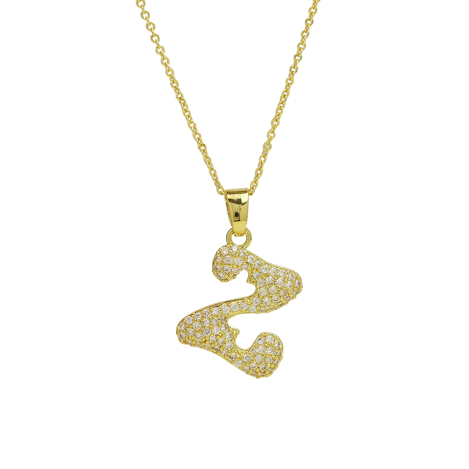 Fatou Bubble Initial Necklace - Z [UMDQAFLC]