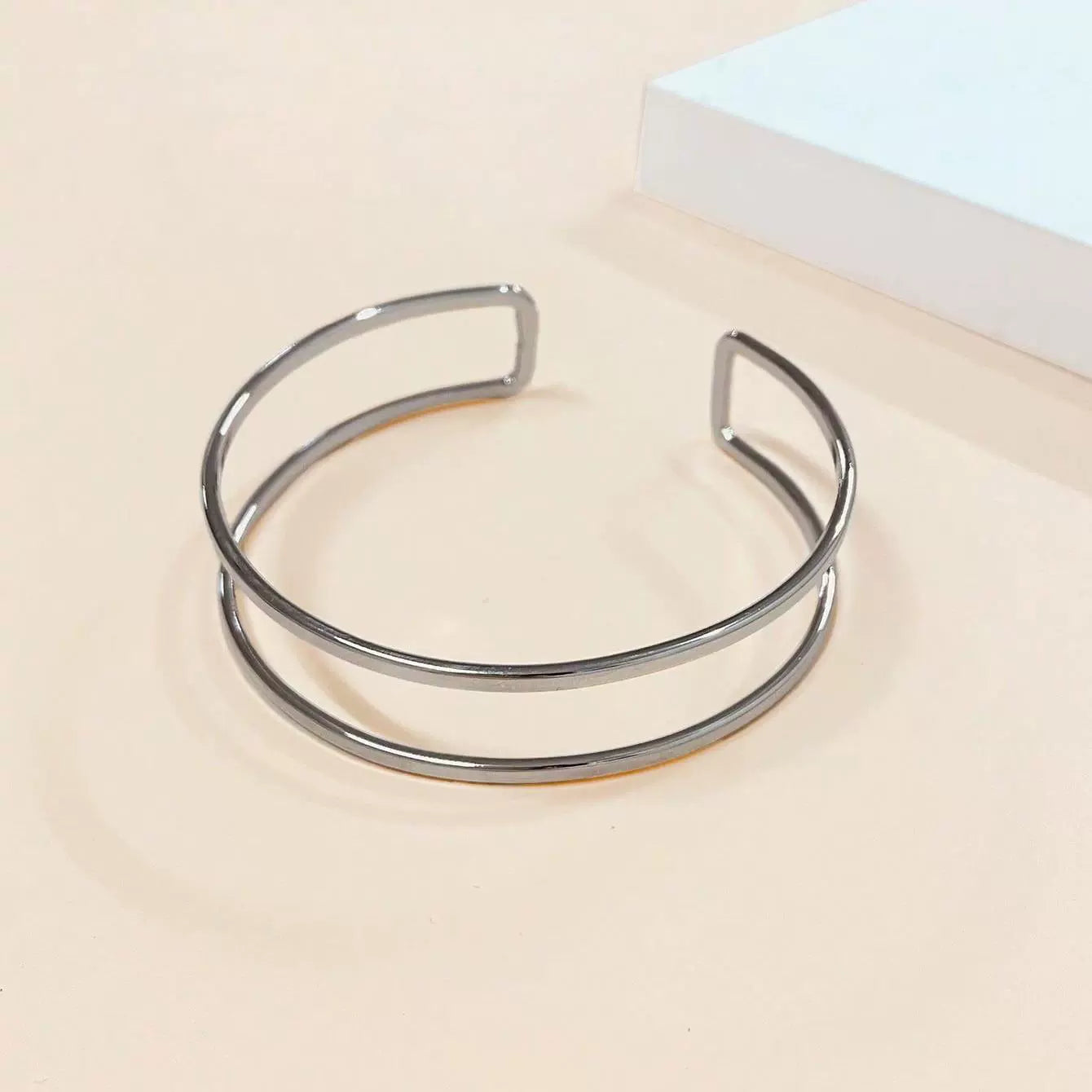 Christabel Layered Armlet - Black Nickel