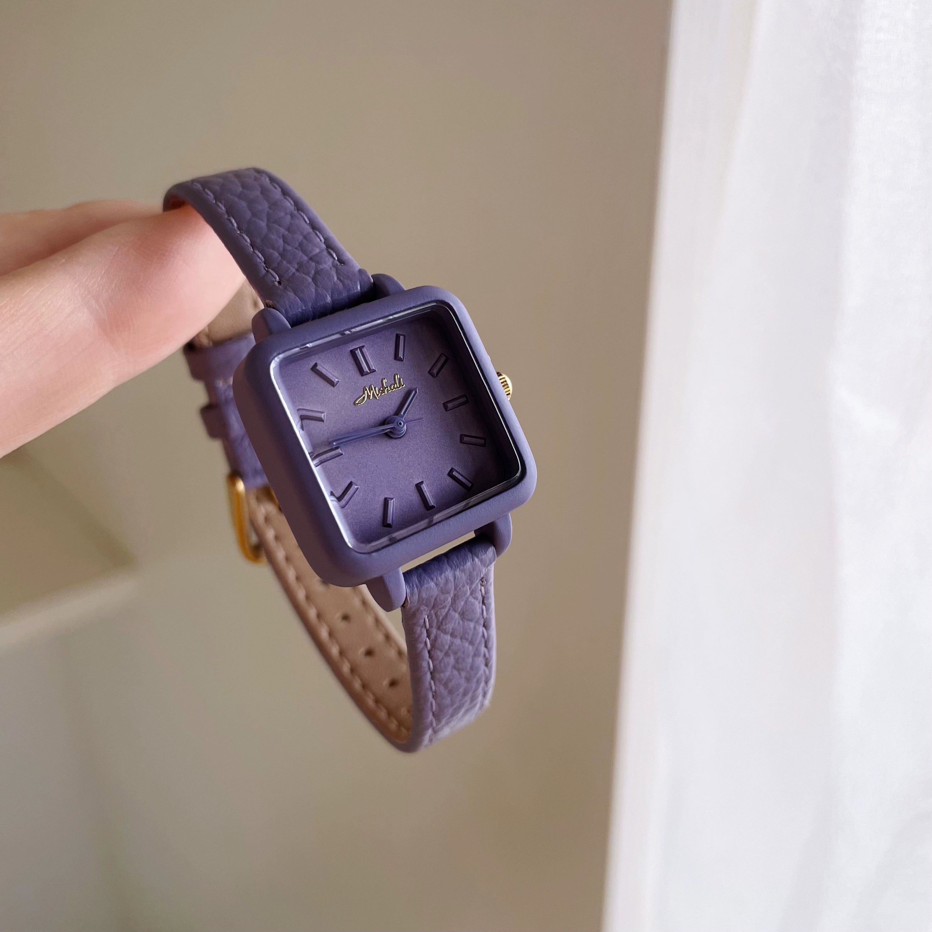 Ailen Vibrant Square Watch - Deep Purple [NY67Q206]