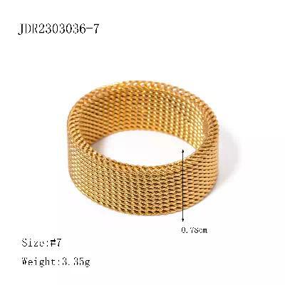 Yarely Geometric Steel Rings - JDR2303036-7 [3R01BUWY]