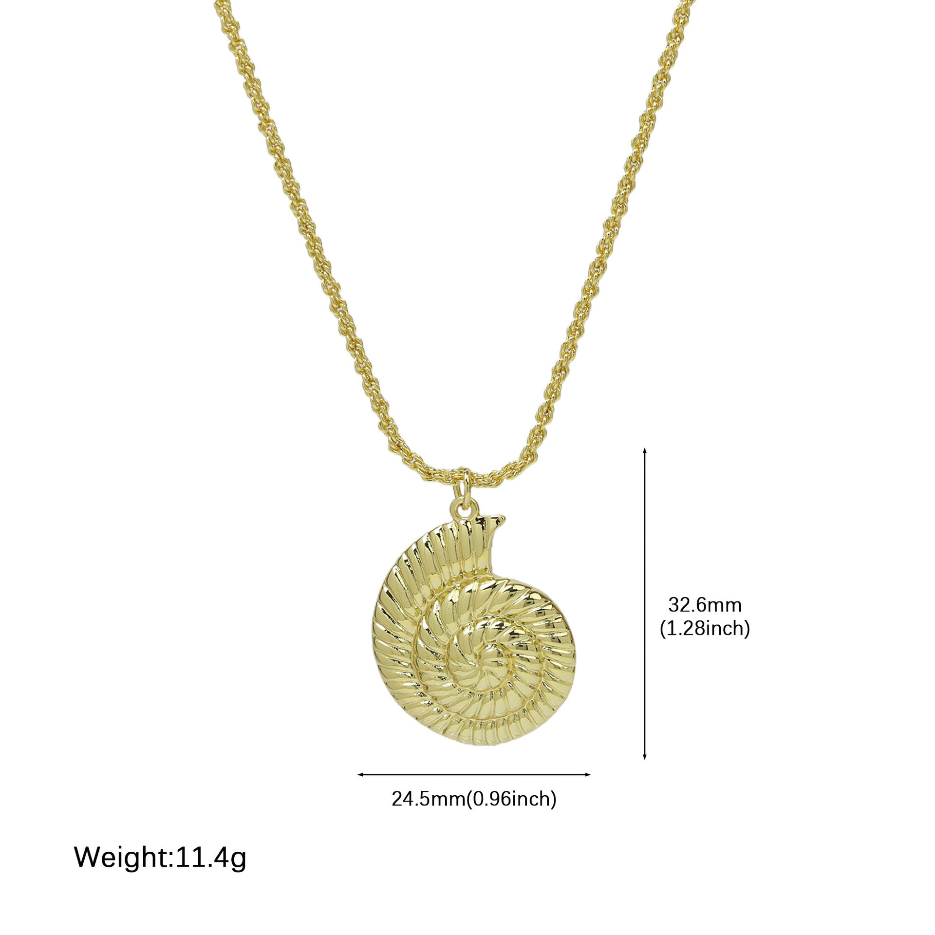 Everleigh Shell Pendant Necklace - Style 3 [FP1PPI92]