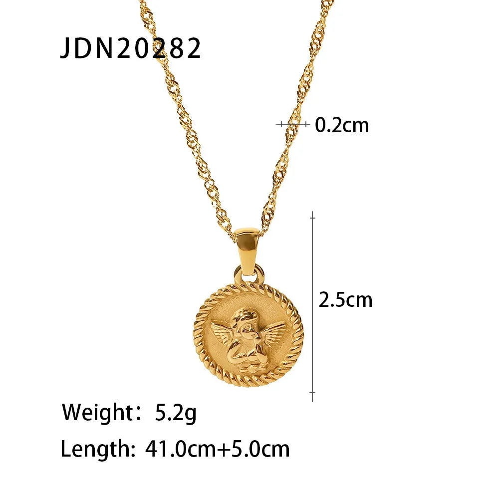 Giavonna Mother-of-Pearl Heart Necklace - JDN20282