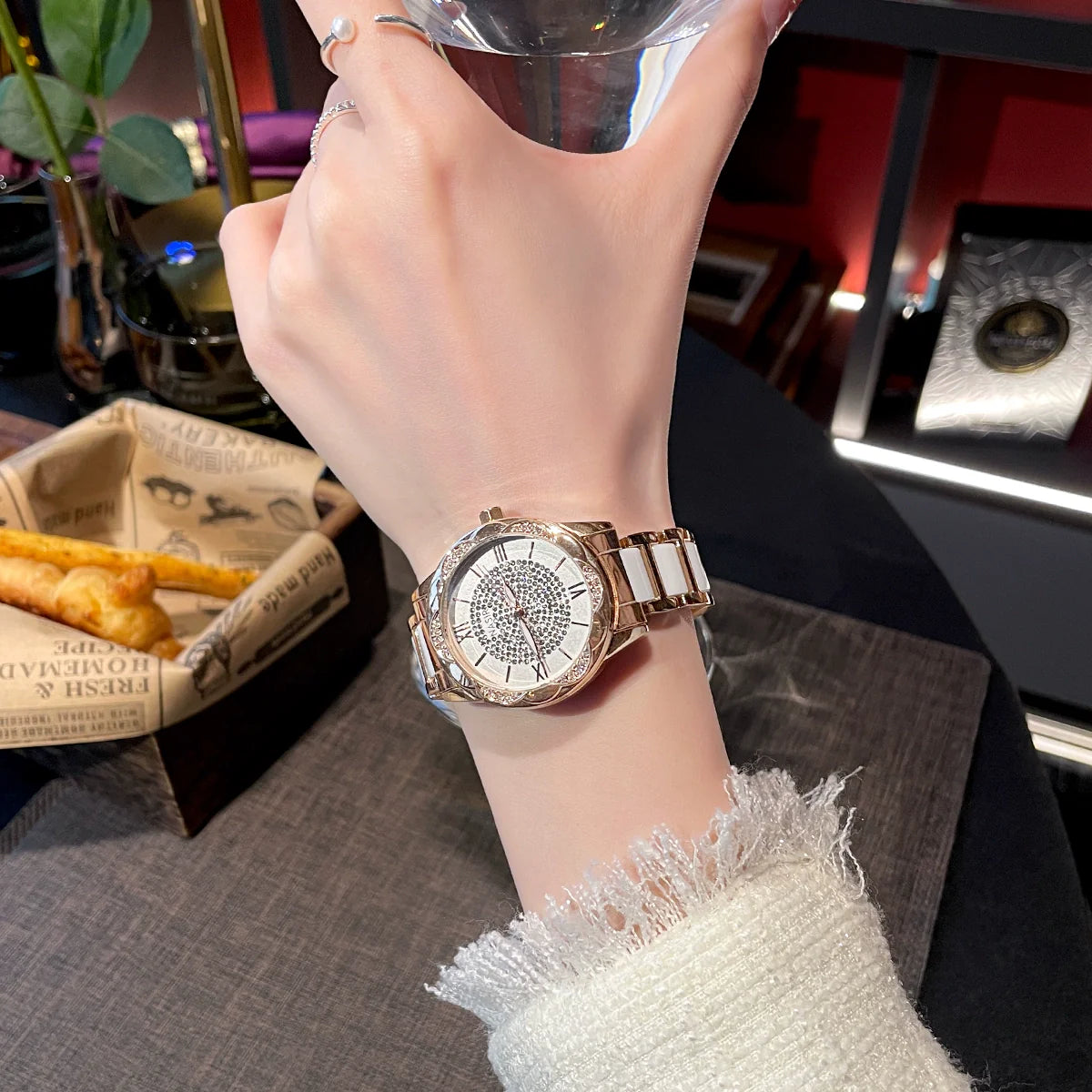 Sonny Sunflower Ceramic Watch - Sunflower & Starry Dial