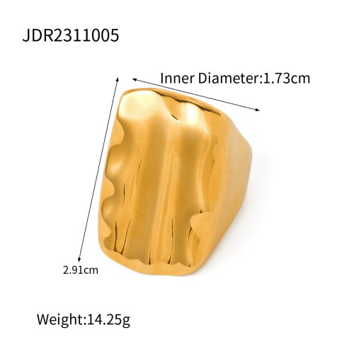 Zamari Pearl Gold Statement Ring - JDR2311005-7 [Z39YM32N]