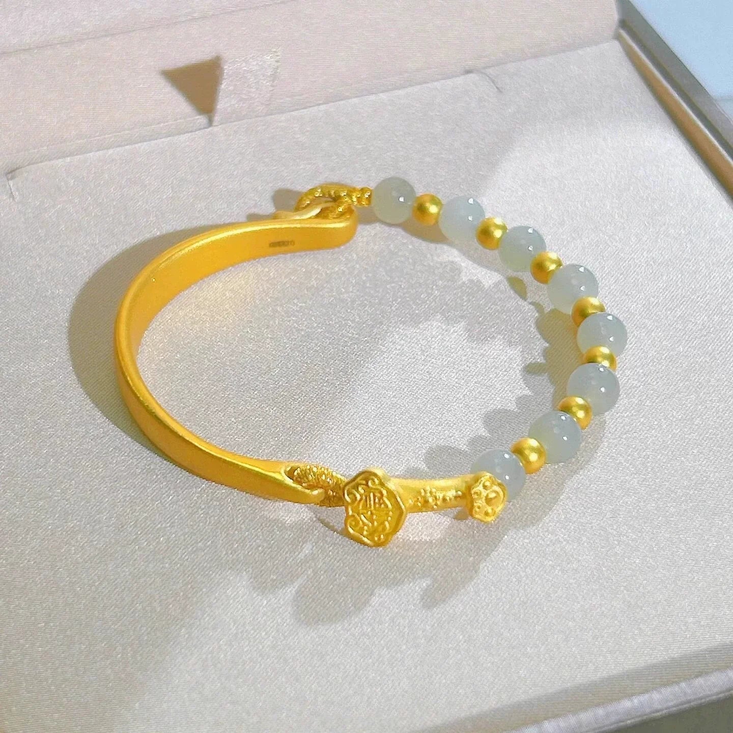 Khloey Fortune Ruyi Lock Bracelet - Ruyi Lock Semi-Bangle Bracelet