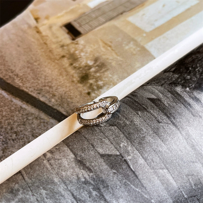 Nuha Zirconia Open Ring - Style Three
