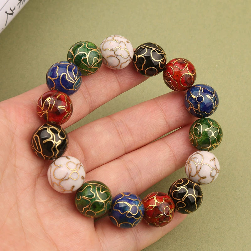 Delina Enamel Beaded Bracelet - Colorful (14mm Beads) [3BRQ6HA3]