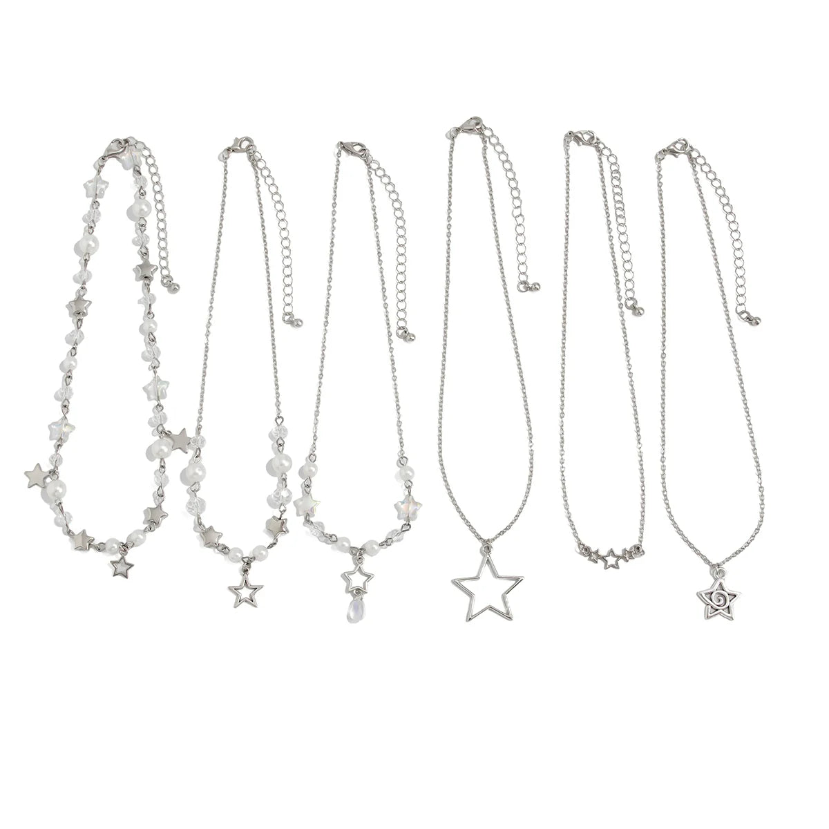 Bliss Celestial Layered Necklace Set - Silver