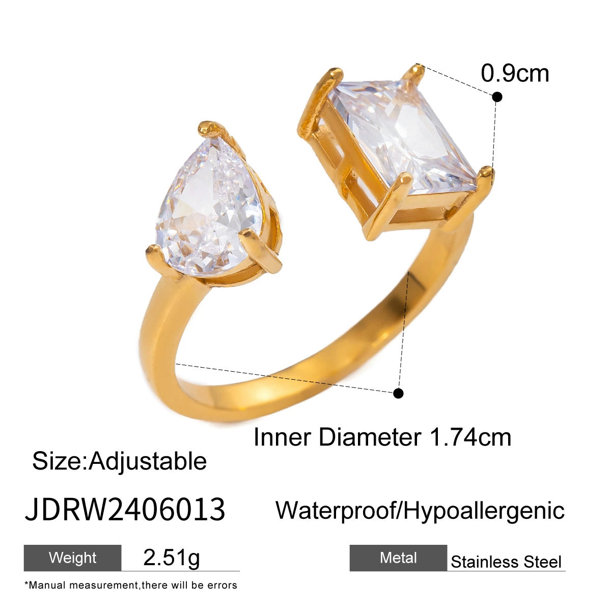Zanyla Floral Zircon Bracelet - JDRW2406013 [A6GQ8T65]