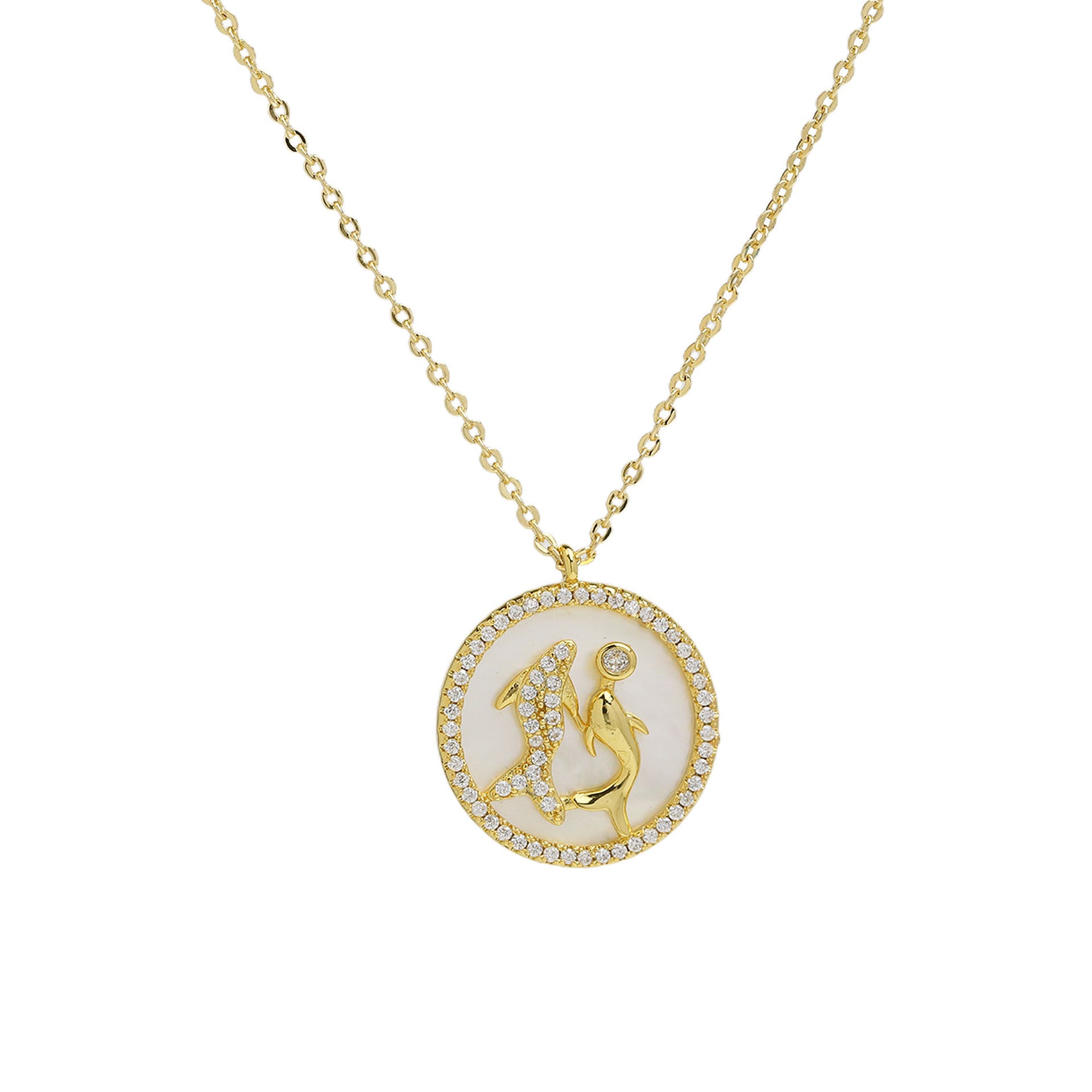 Mykenzie Zodiac Charm Necklace - Pisces [MDWY9G7A]