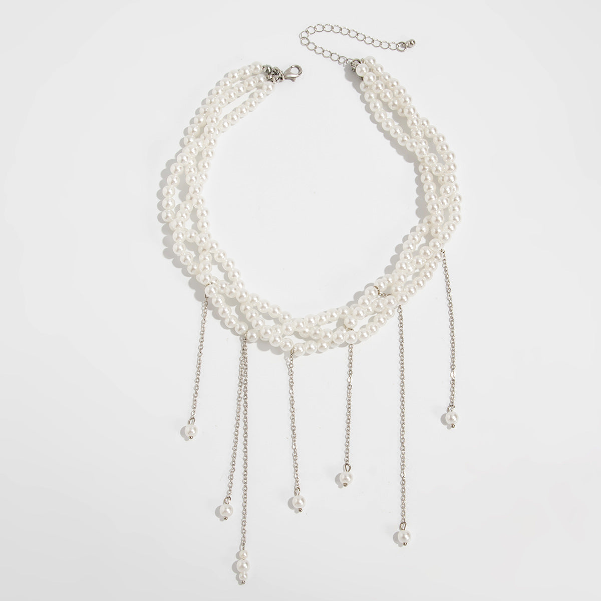 Porter Pearl Cross Choker - White K [7BK97TU1]