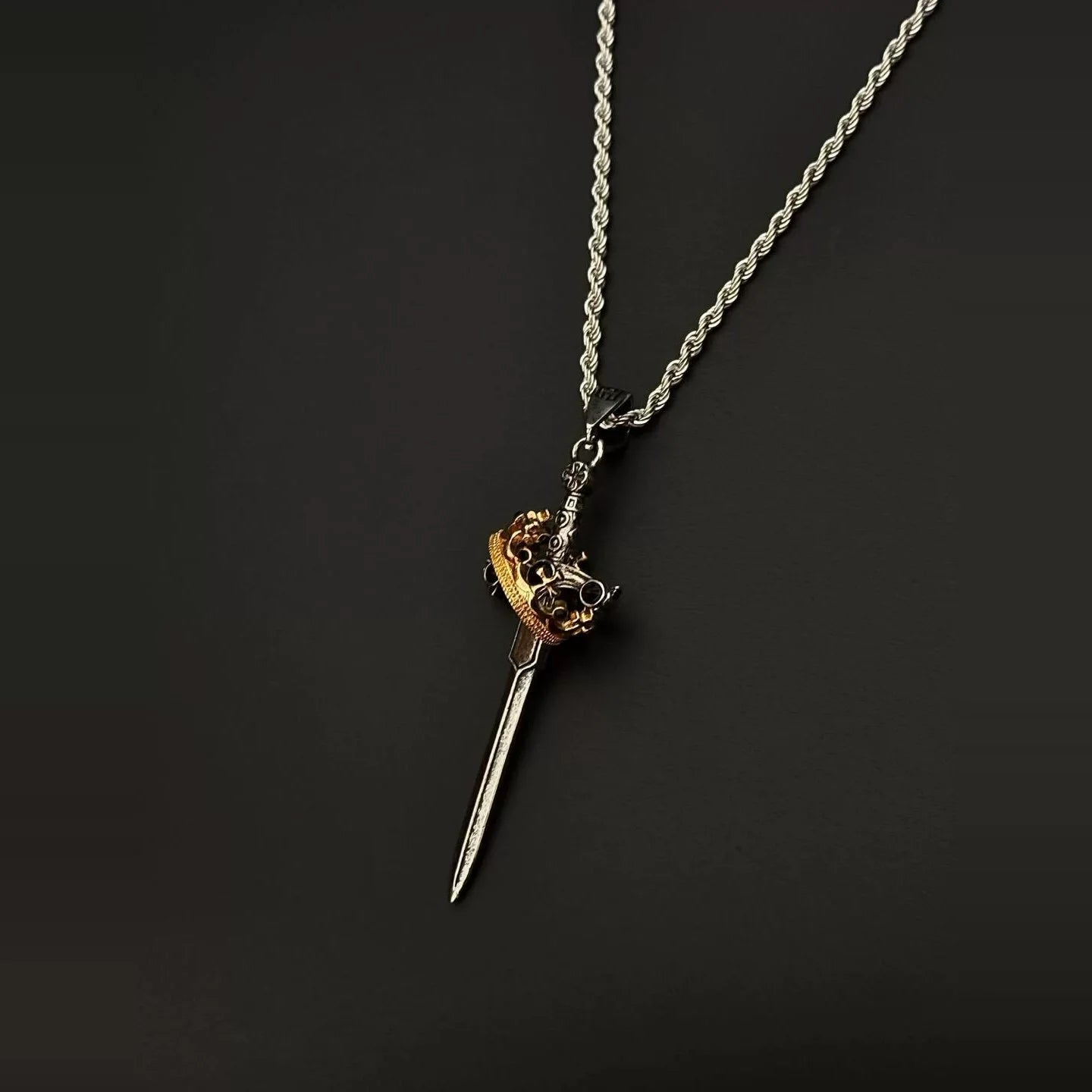 Annalisa Crowned Sword Necklace - Crowned Sword Necklace