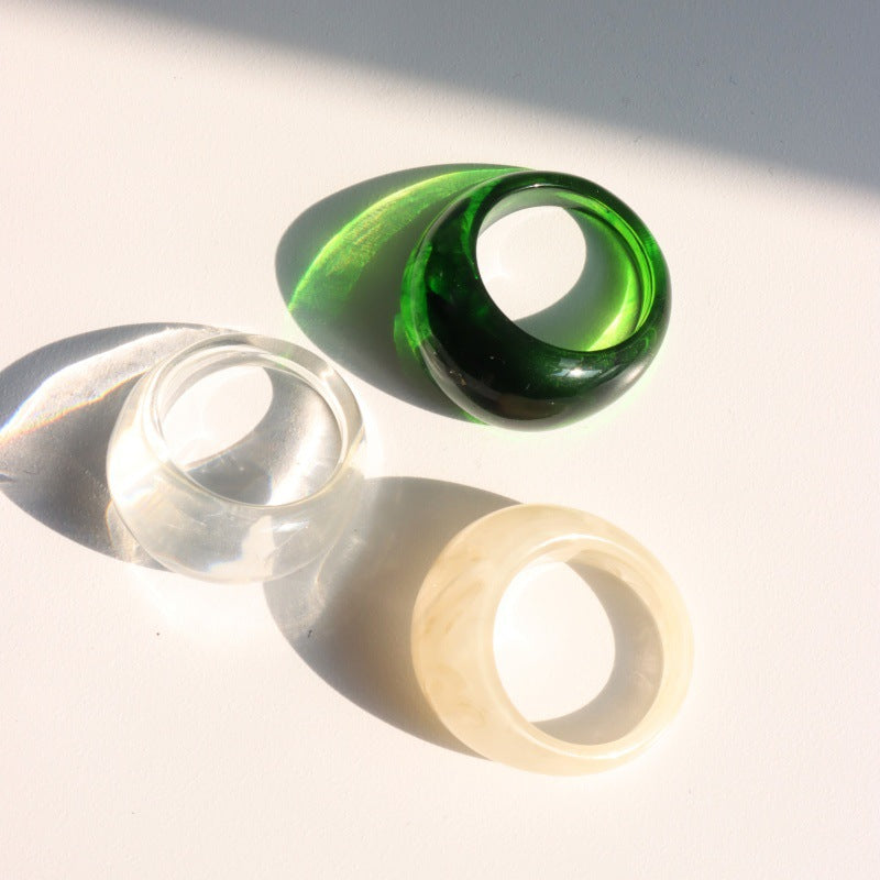 Sydni Acrylic Ring Set - Three-Piece Set 2 [EES7L6Z0]