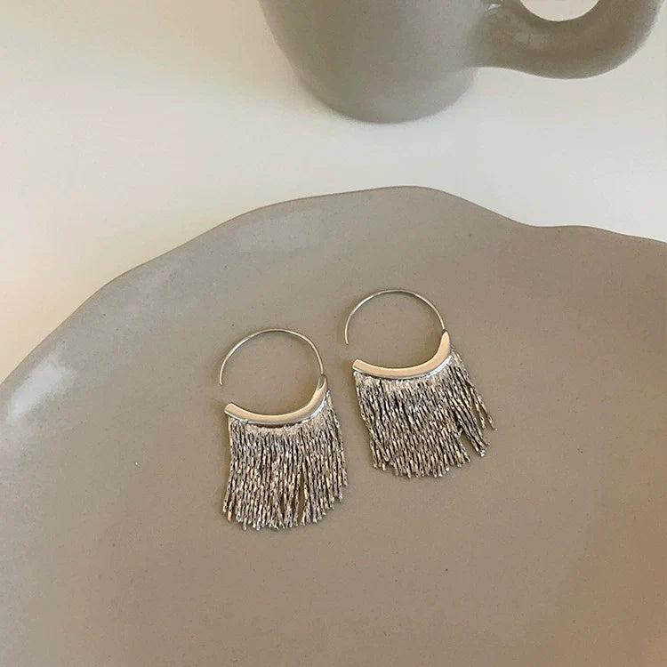 Kayce Tassel Drop Earrings - Gold