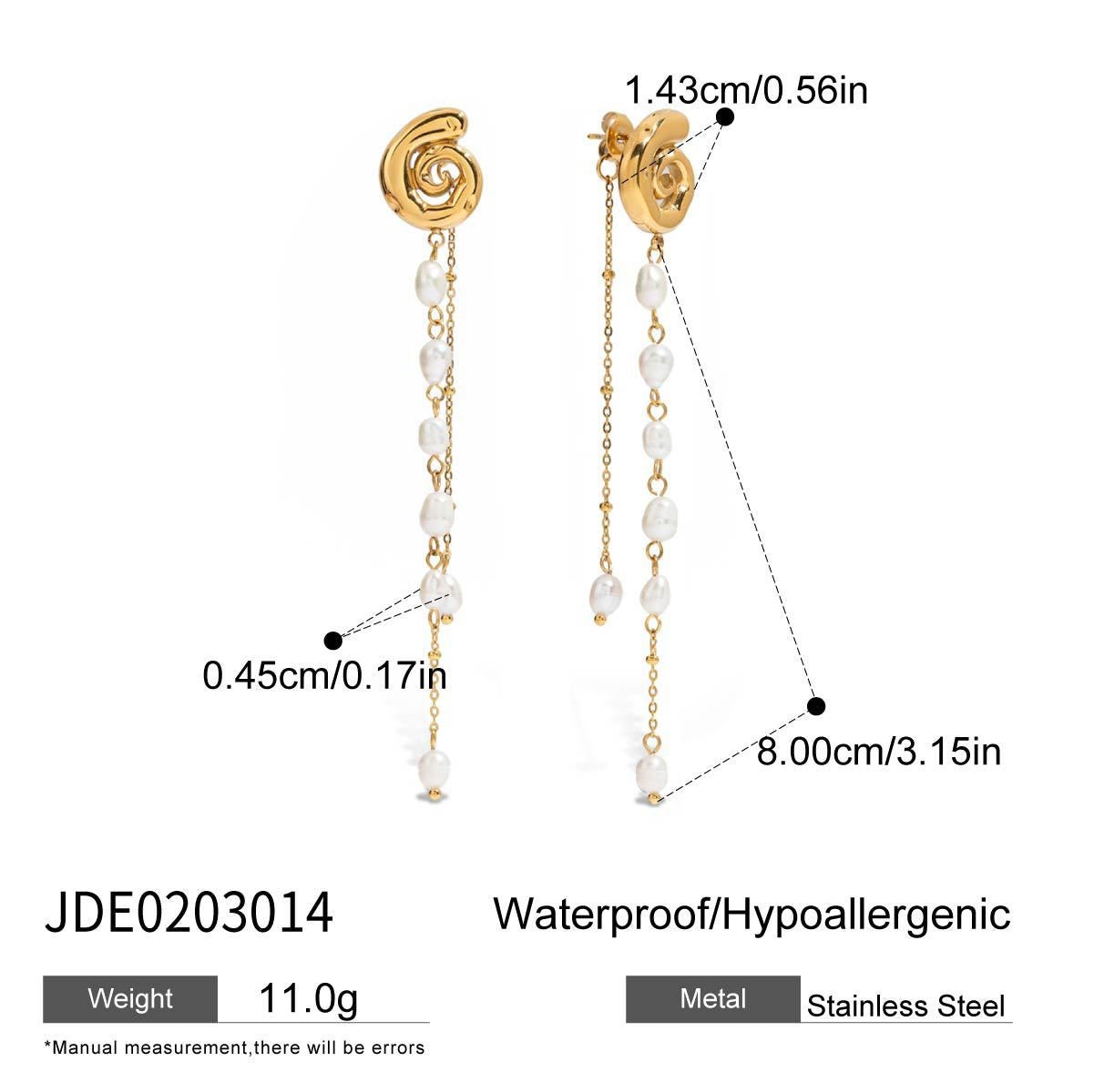 Emmarae Pearl Geometric Earrings - JDE0203014 [MB47PBG8]