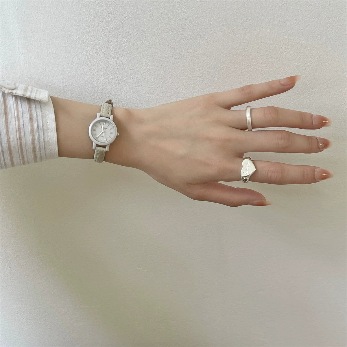 Emmerson Petite Leather Watch - Grey (GoGo Mini) [14C8UMGT]