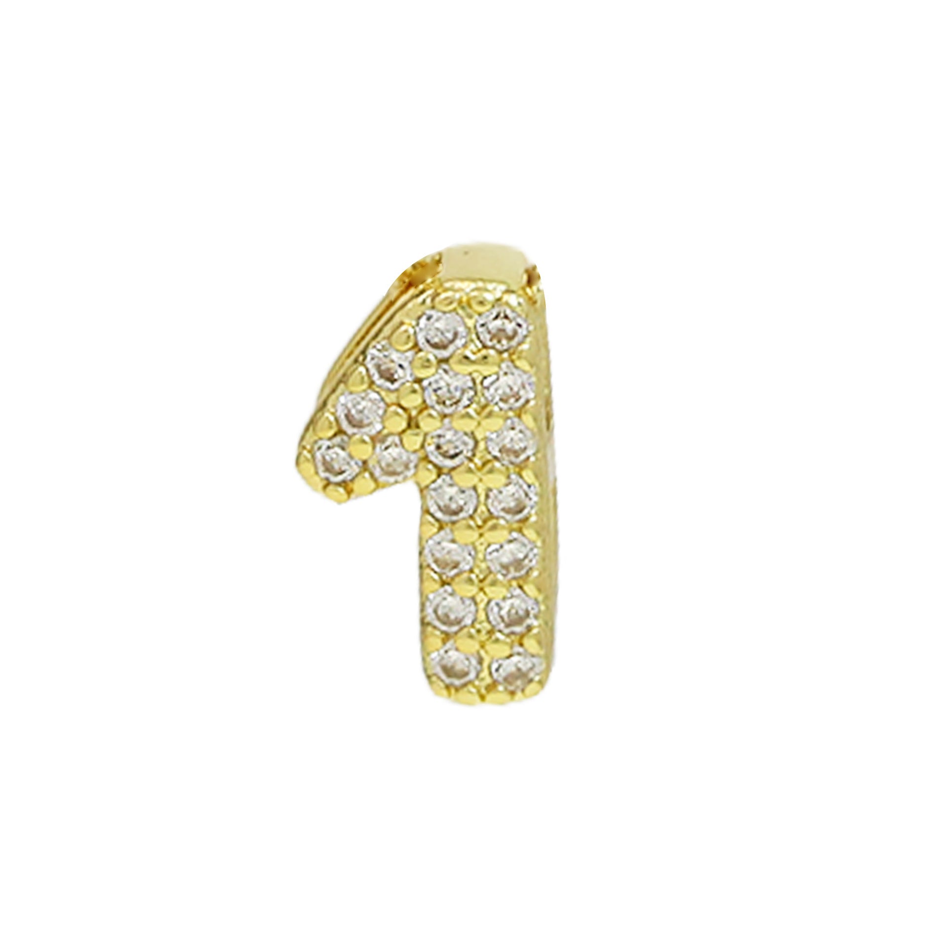 Rosalyn Bubble Letter Necklace - Number 1 [F4G0PUX1]
