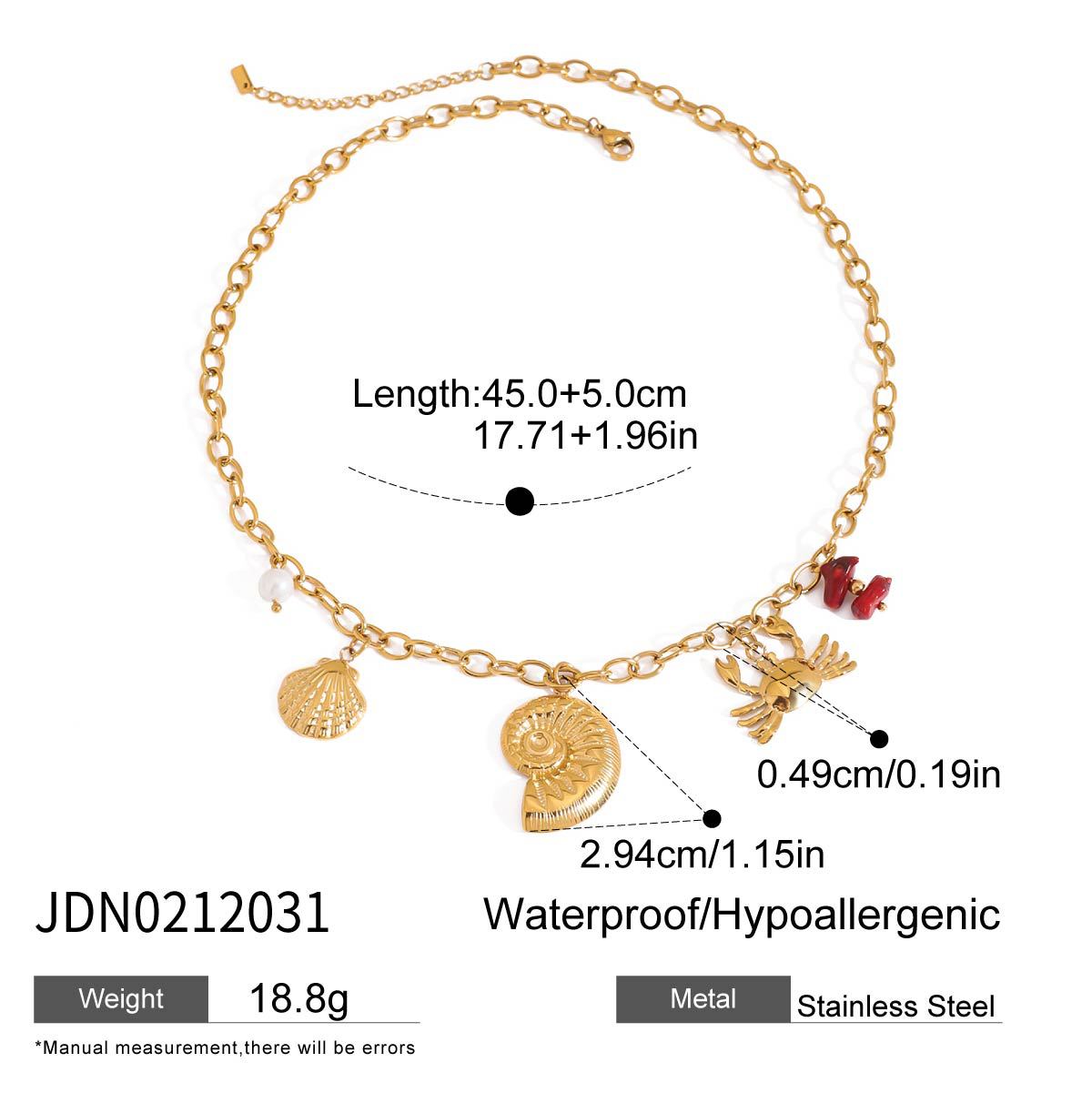 Arabelle Gilded Geometric Necklace - JDN0212031 [L6OCQZK9]