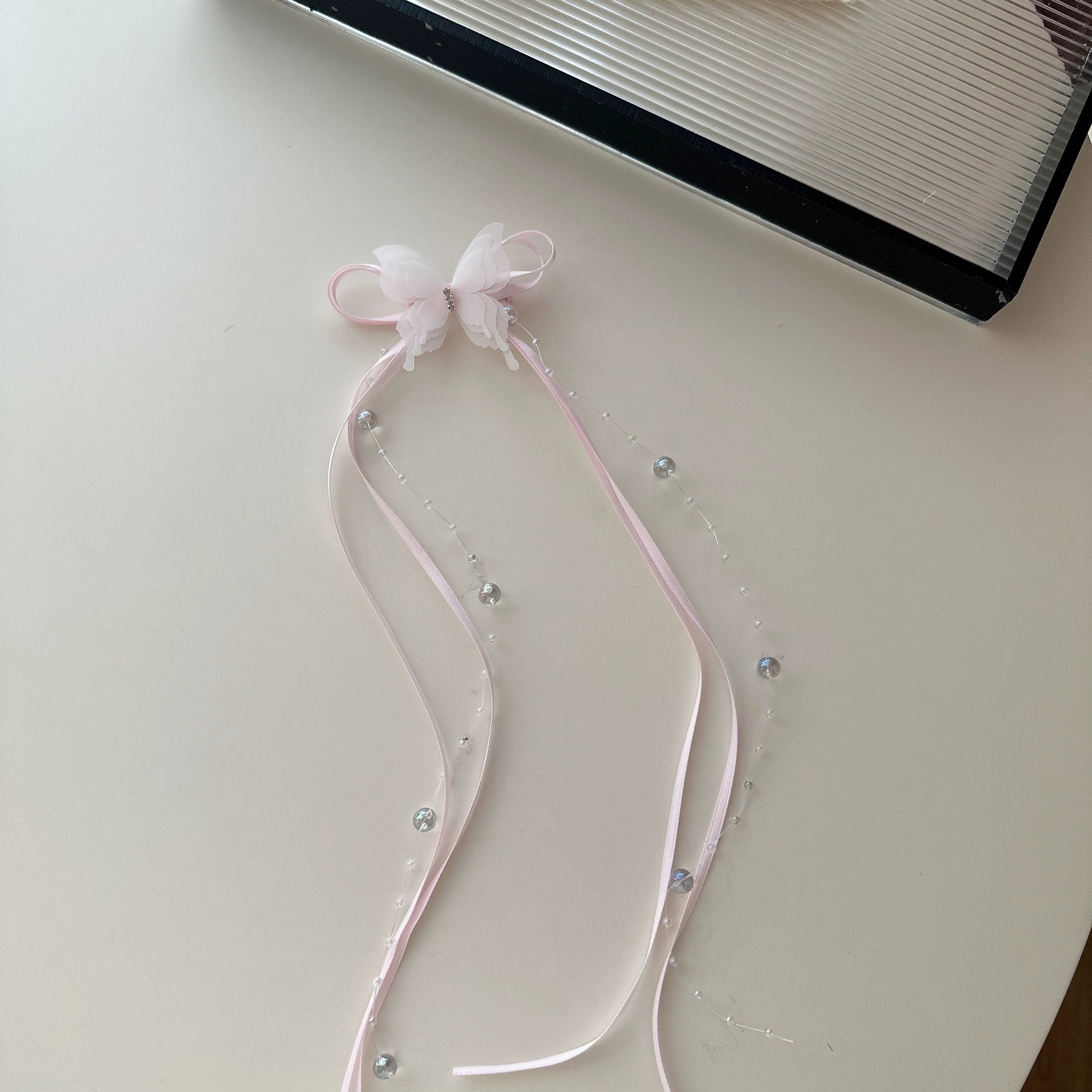 Rut Ballet Ribbon Hairpin - Pink Single [8CH0Z365]