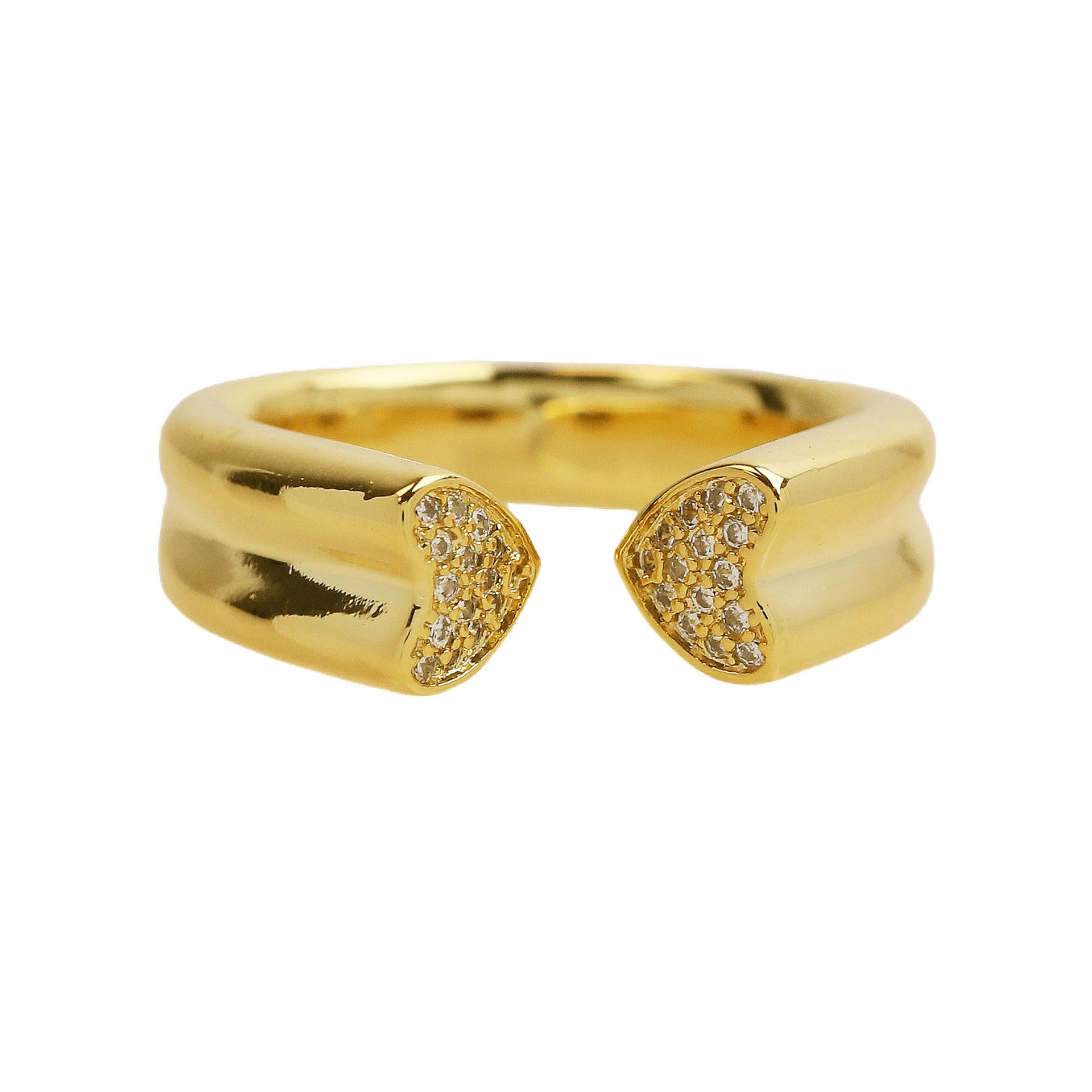 Evany Adjustable Heart Ring - FR231102 [MZ6GQZZD]
