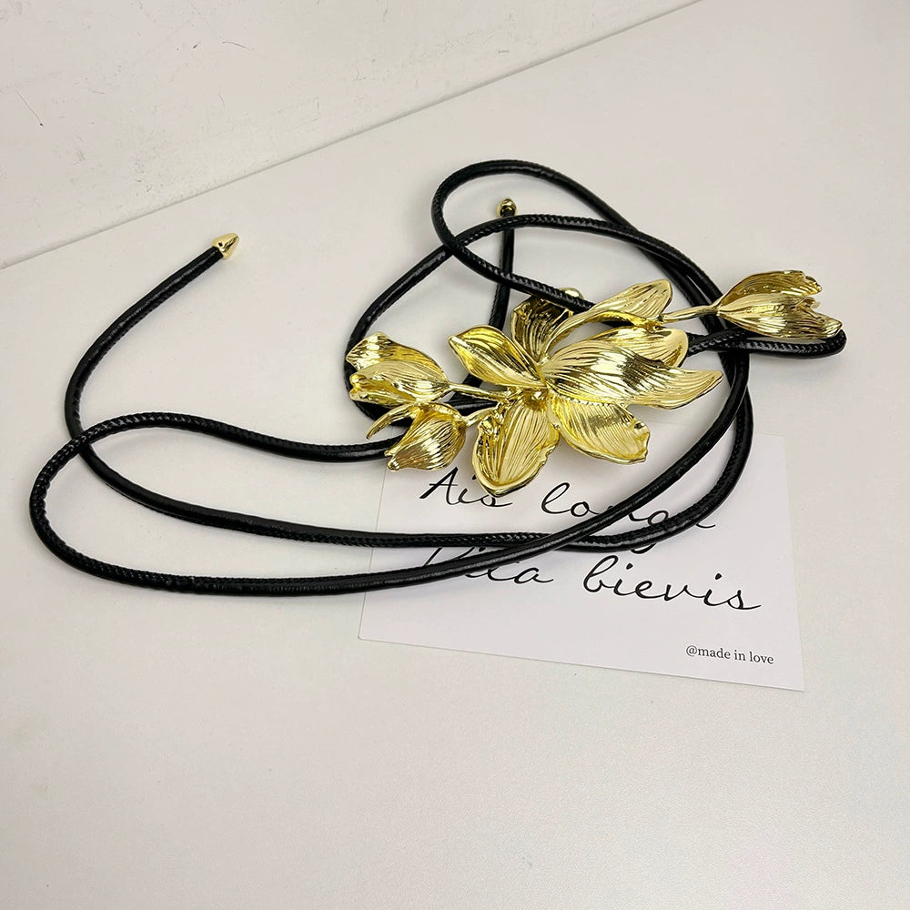 Anneli Tulip Charm Waist Chain - Golden Tulip Waist Chain [8DFNXKJ8]