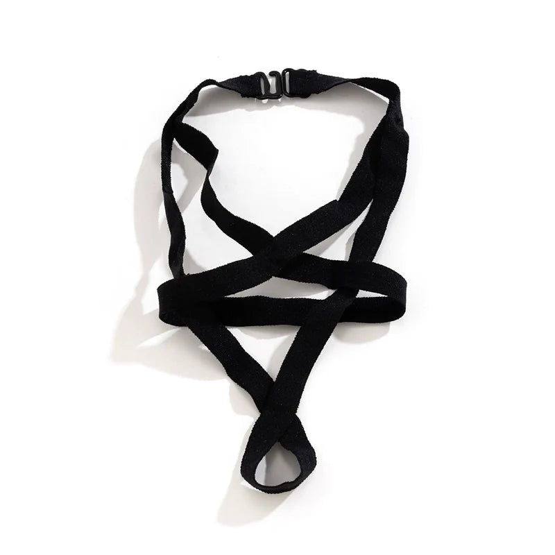 Kallie Elastic Strap Anklet - Style One Black (Single)