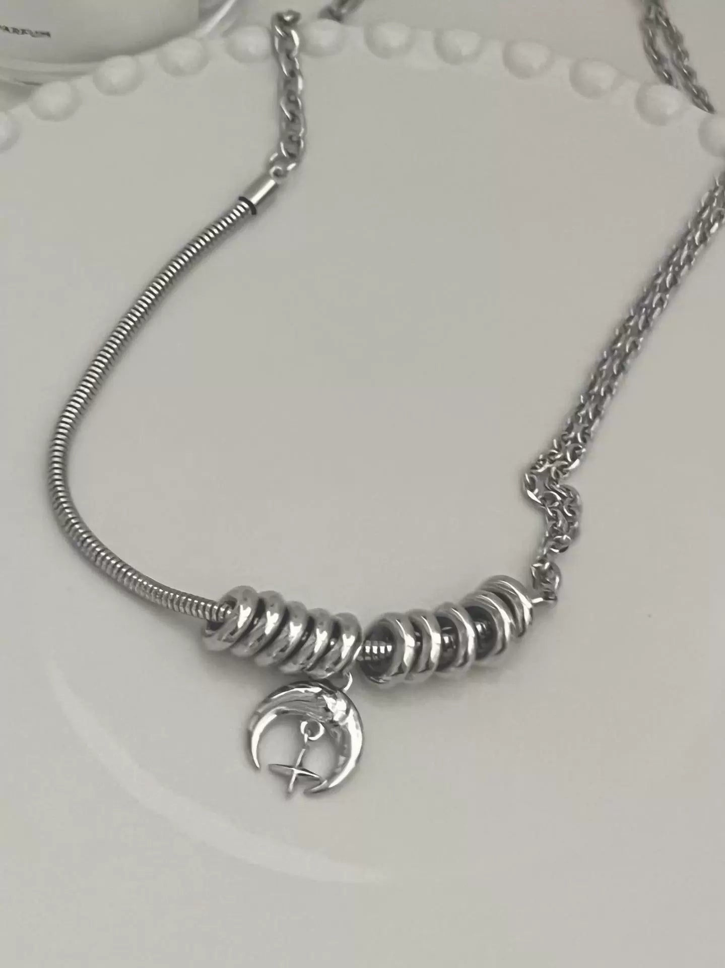 Maggie Lunar Pendant Necklace - Moon Necklace