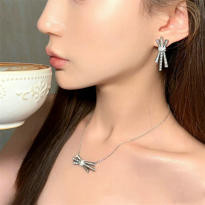 Aubryn Zircon Bow Jewelry - Earrings [SE5RLHYX]