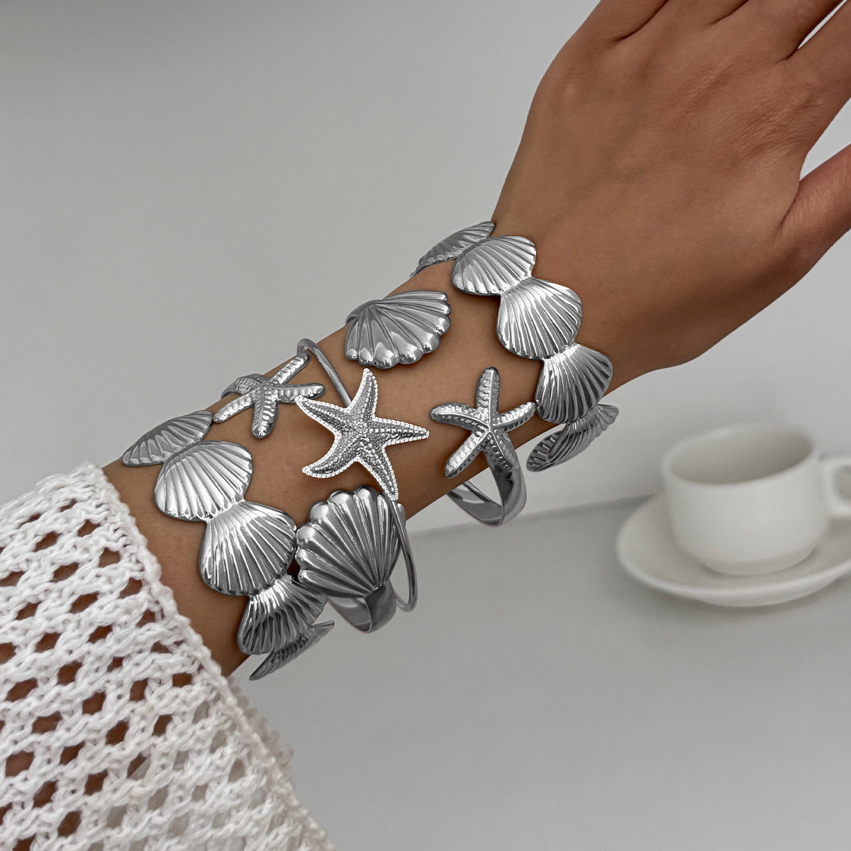 Caylie Ocean Treasures Set - Bracelet - Silver [BH7DY53H]