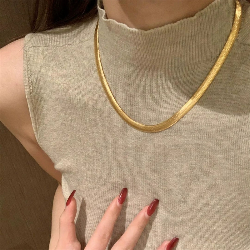 Mariama Braided Snake Choker - Gold [RCH9U9IX]