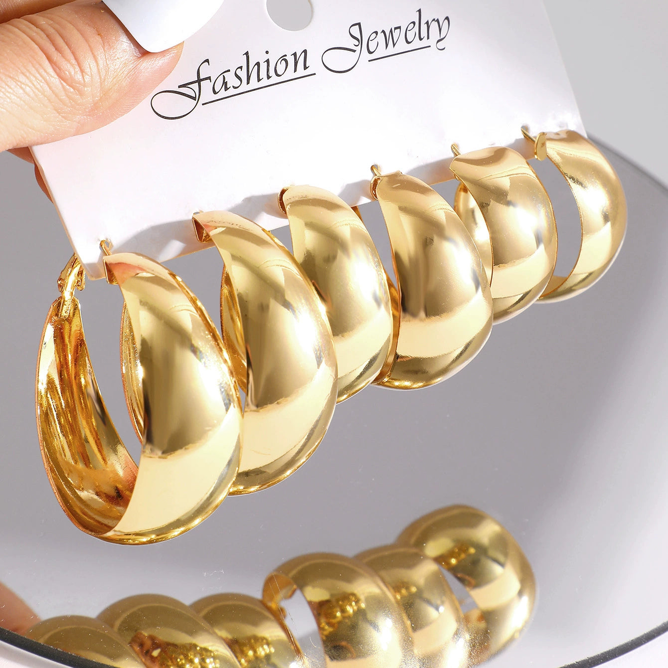 Tori C-Shaped Earring Set - Style 5 Alloy [ELOB3HMV]