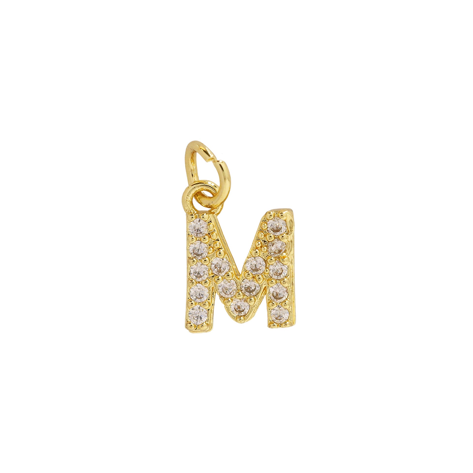 Leilah Zircon Initial Necklace - M [YOXCVCKC]
