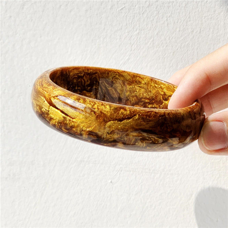 Mariama Gilded Marble Cuff - Ivory Marble Gilded [WDM39WP5]