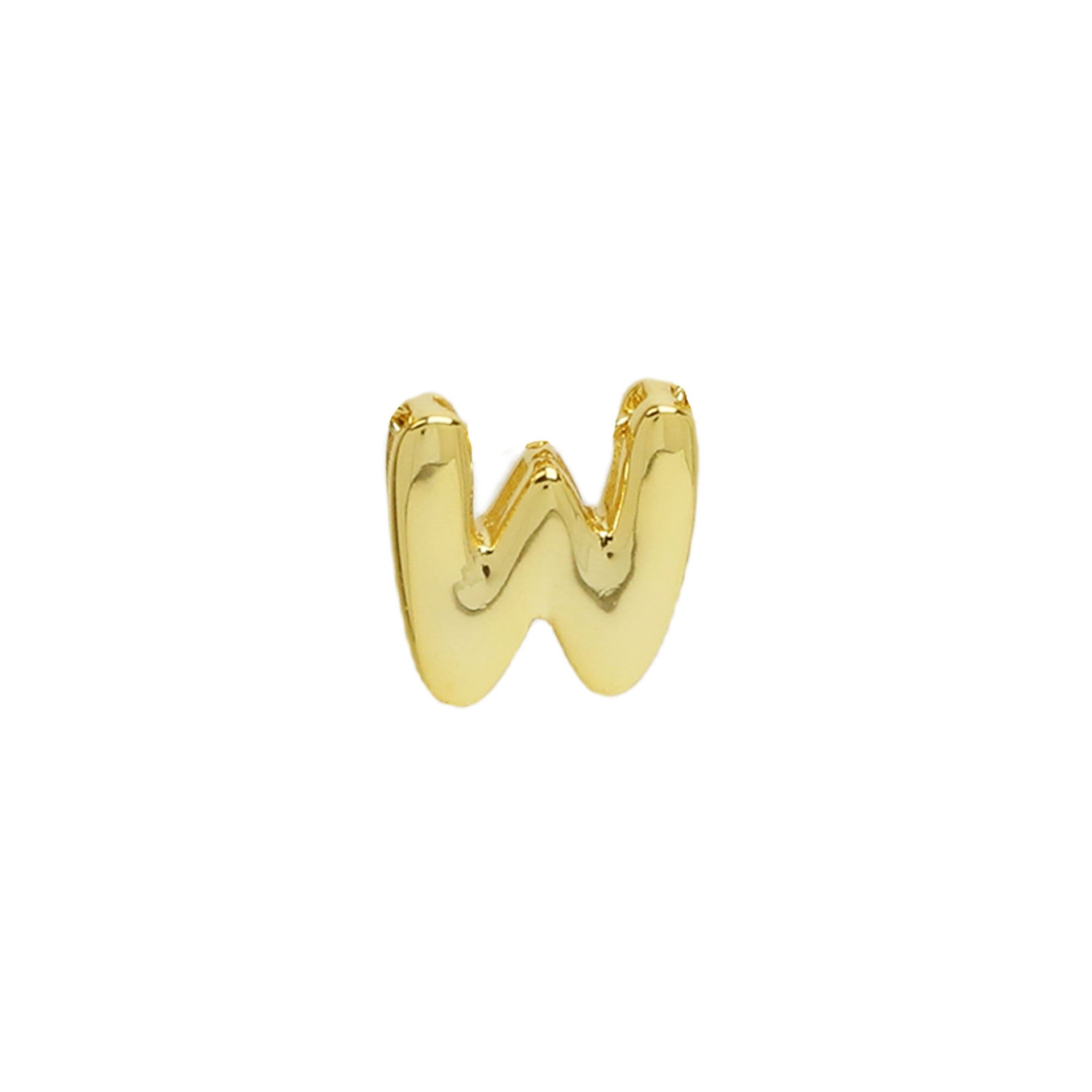 Rina Bubble Initial Charm - Gold W (Charm) [XQ8L0HZB]