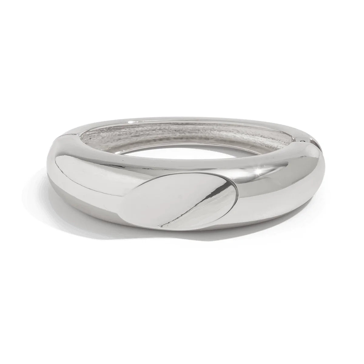 Irie Wavy Waterdrop Cuff - Faceted Irregular Silver