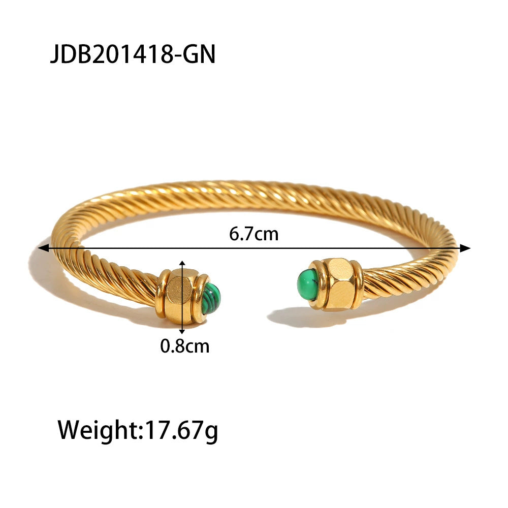 Braelynne Gold Zircon Bracelet - JDB201418-GN [TXEQ3Y6C]