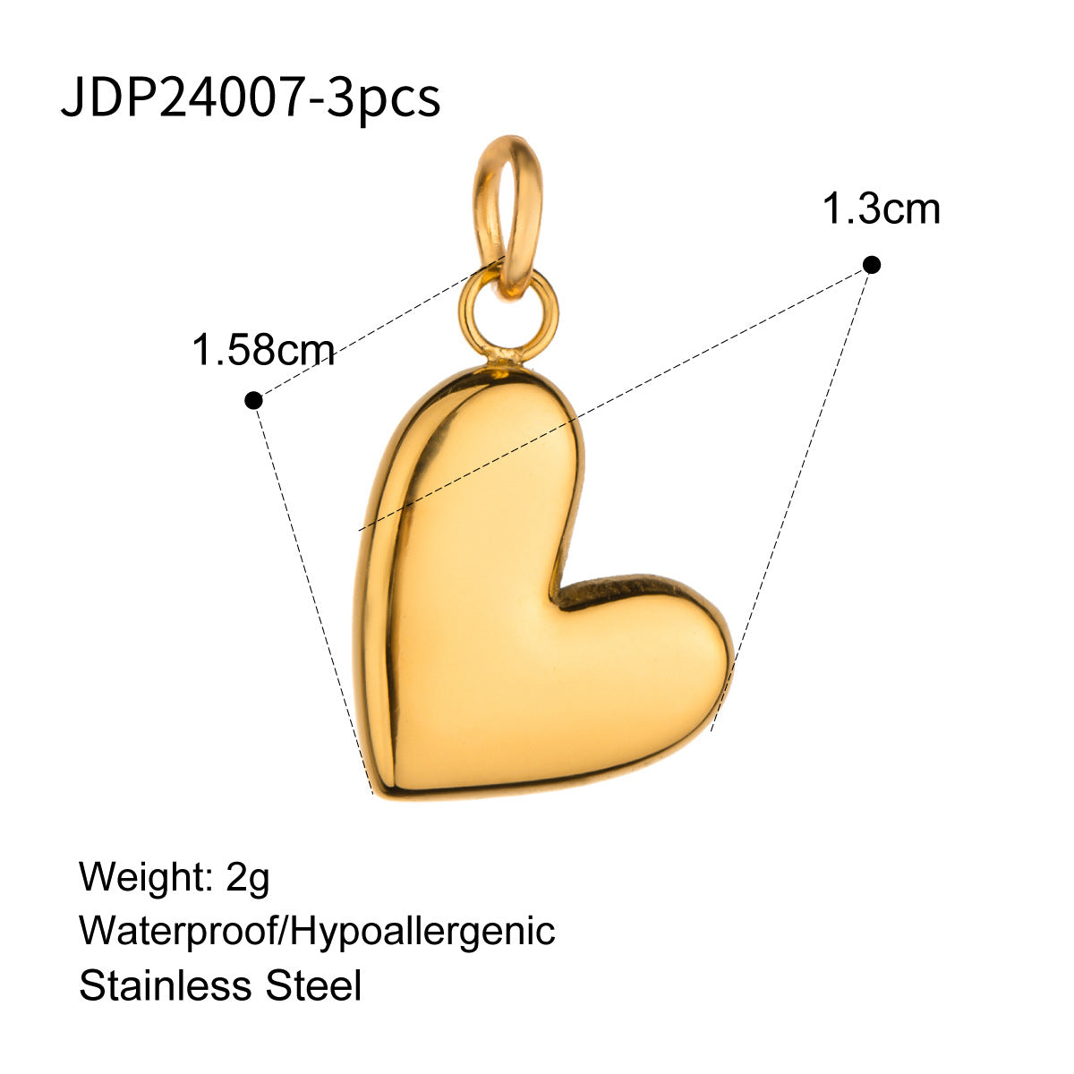 Rosslyn Customizable Chain Necklace - JDP24007-3pcs DIY Accessories [5ZS0RE2A]