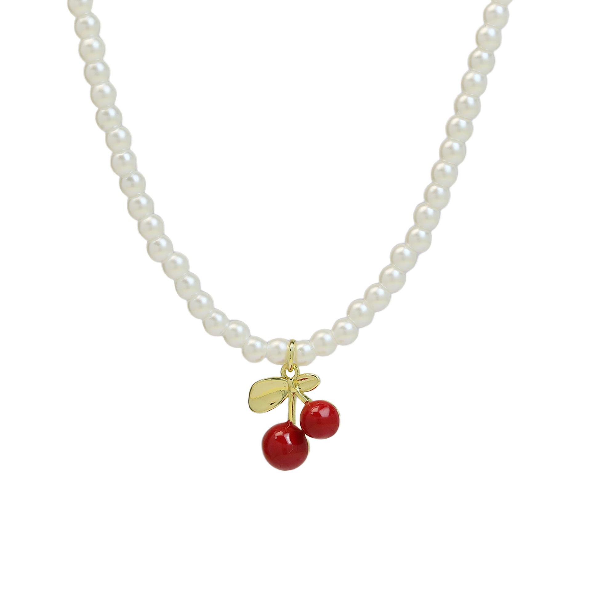 Alana Enamel Fruit Pendant Necklace - Grape Cluster [NLARMPYD]
