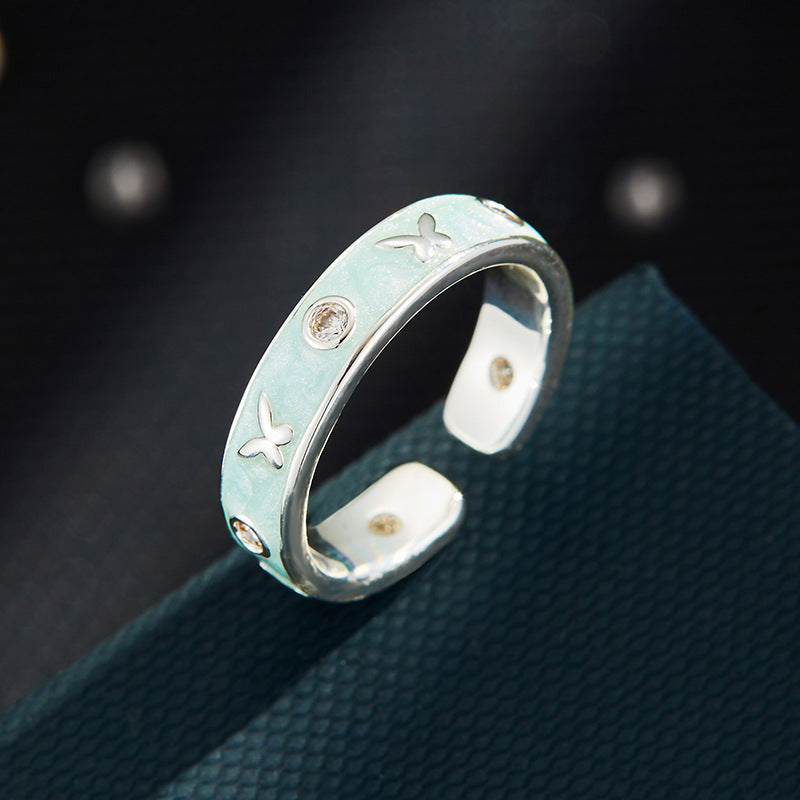 Neriah Enamel Butterfly Ring - R16594O0163 [GPDGCJ8T]