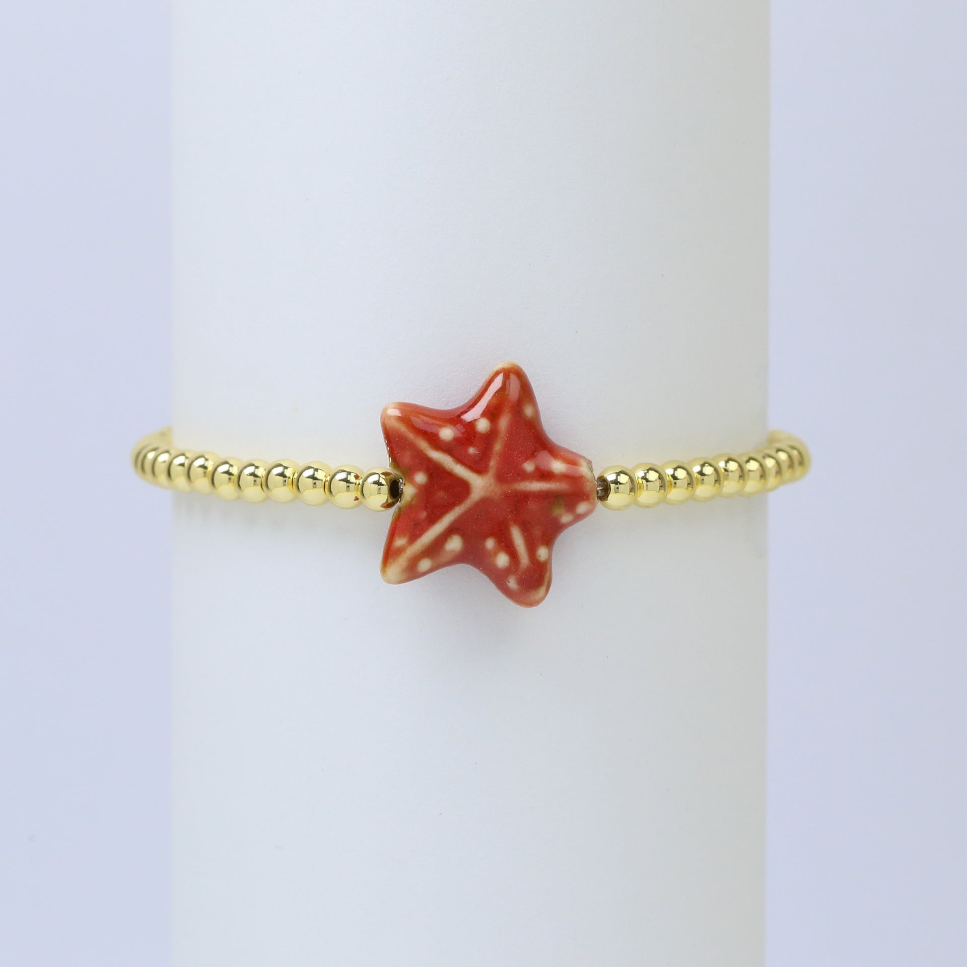 Shamiya Glazed Starfish Bracelet - Bracelet 4 [YAIX0B8D]