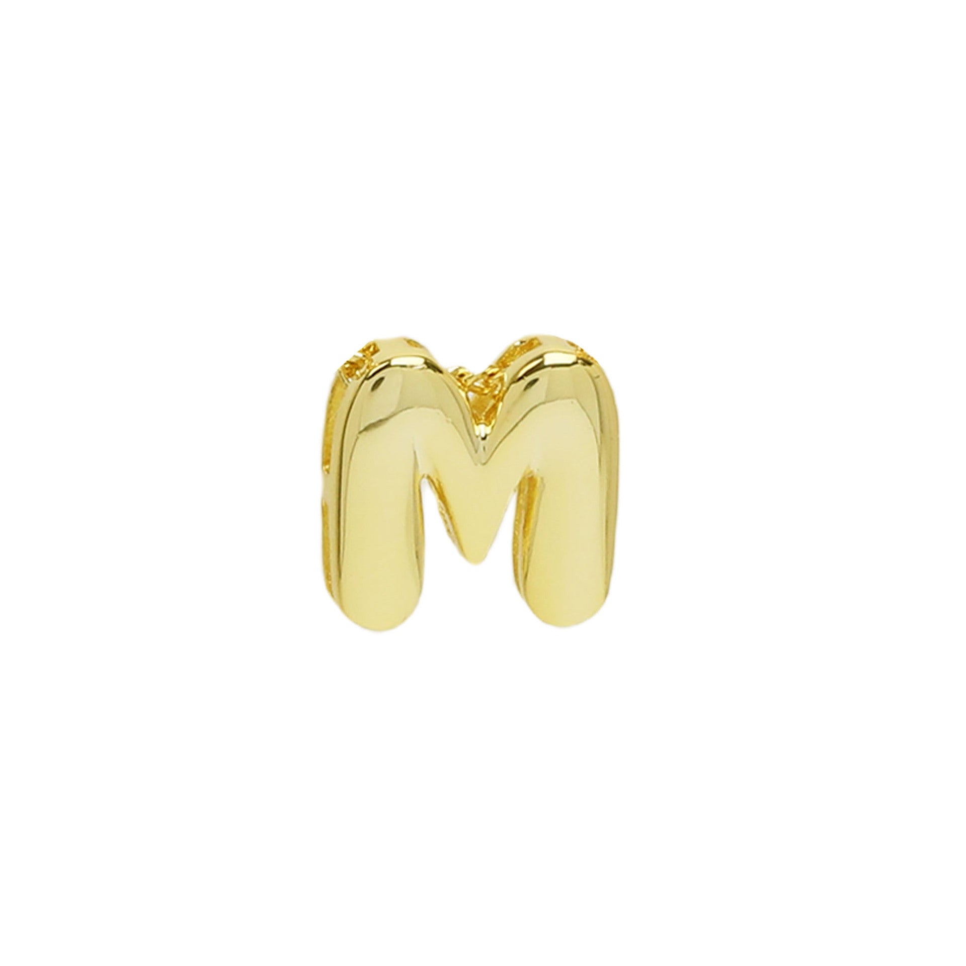 Rina Bubble Initial Charm - Gold M (Charm) [PZMJGEIA]