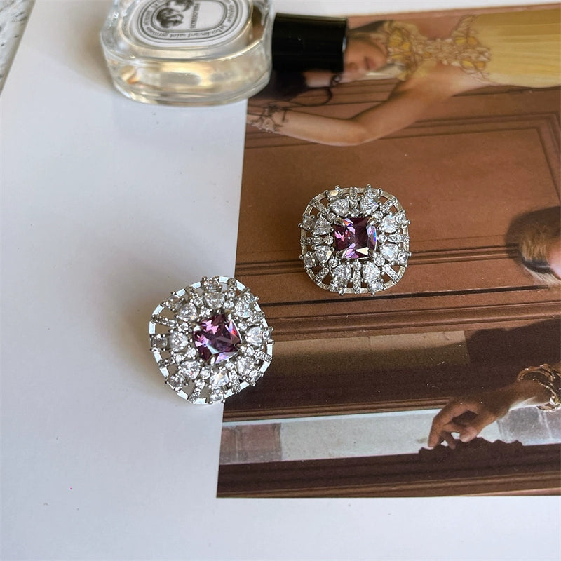 Memphis Fantasy Gemstone Jewelry - Stud Earrings [X76UB7VO]