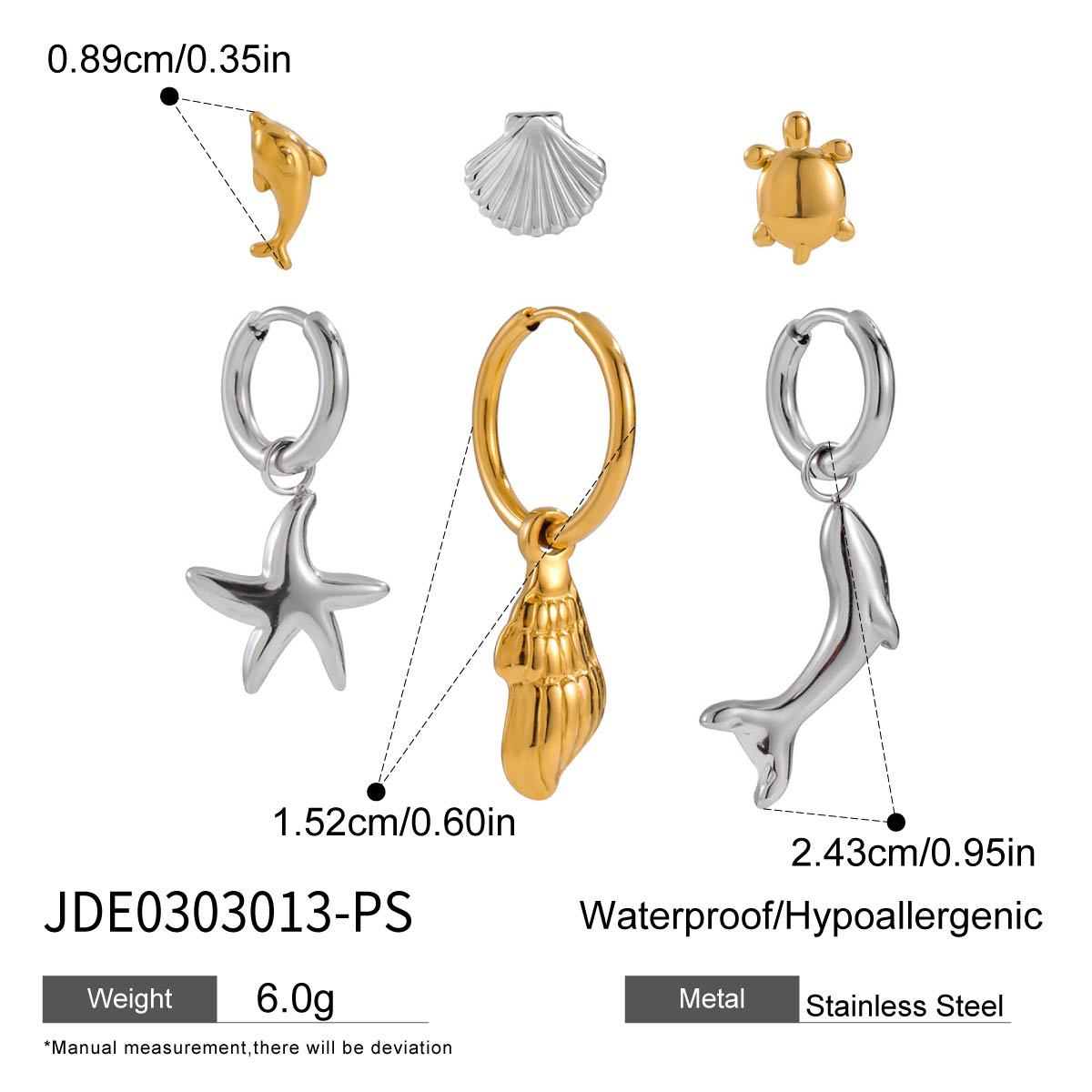 Abigaelle Starfish Shell Duo Earrings - Shell Design [ZGZW7AQO]